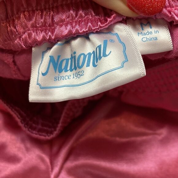 Blair Two Piece Set Long Sleeve Button Down Striped Pajama Top & Satin Bottoms - Picture 8 of 10